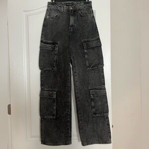 High waist cargo pants